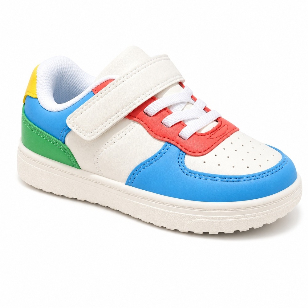 Baby  Jaid Court Sneakers by Cat & Jack Blue Red White Size 5 New With Tags